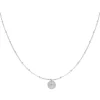 Ketting met ronde coin zilver