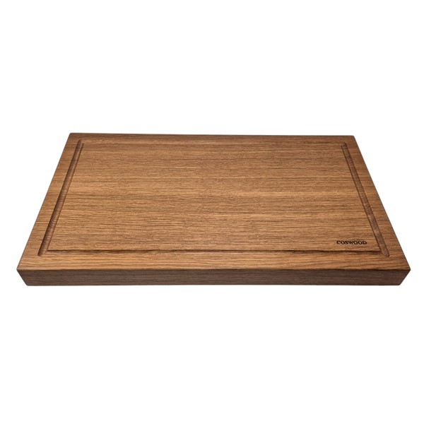 Eiken snijplank met sapgoot